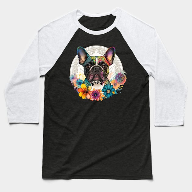 Proud To Be A Frenchie Lover Baseball T-Shirt by KRMOSH